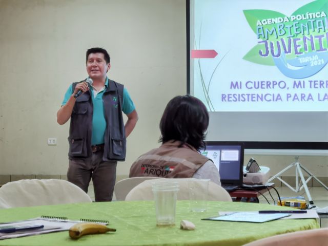 Wilson Santiesteban, coordinador del Colectivo Angiru.