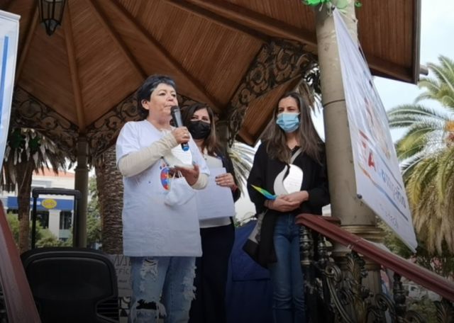 Sossi Dorado, Mariela Valdiviezo y María René Soruco