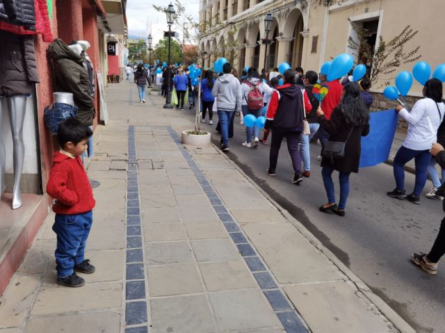 Espectadores de la caminata