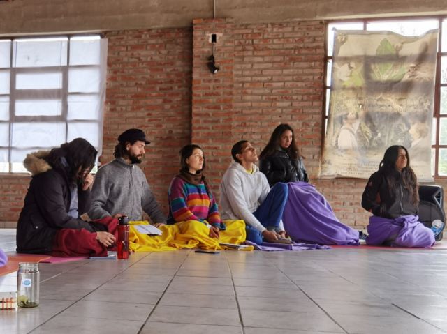 Algunos asistentes al retiro espiritual