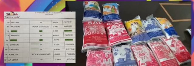Detectan 5 marcas de sal que incumplen con el nivel de yodo en Tarija