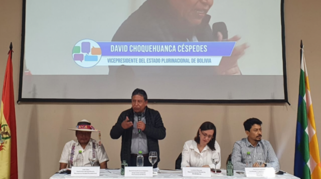 Choquehuanca: Hay un movimiento renovador que está cansado de los eternos dirigentes