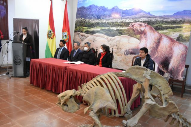 Promulgan ley que declara a Tarija "capital del yacimiento paleontológico del cuaternario más grande de Sud América"