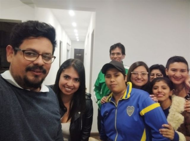 “After”: Luis Fernando Mogro, Violeta Castillo, Angélica Martínez, Vladimir Quiroga, Lorena Vedia, Jannett Ortega, Olga Ortiz y María Esther Otondo.