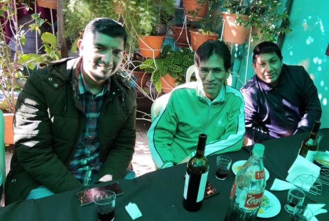 Carlos Ramos, Vladimir Quiroga y Gonzalo Gutiérrez.