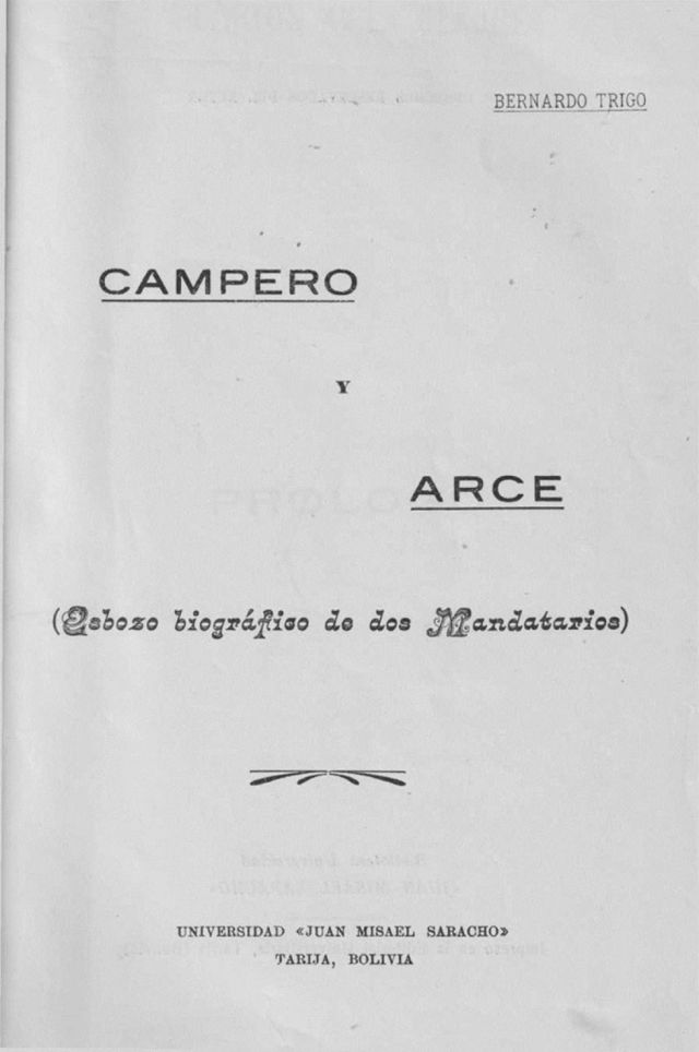 Prologo Campero y Arce