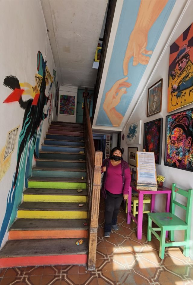La hermosa escalera de Casa Creart.