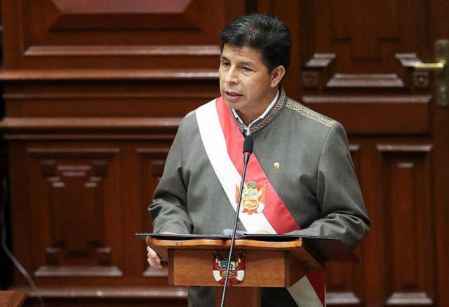 Pedro Castillo declara ante la Fiscalía de Perú