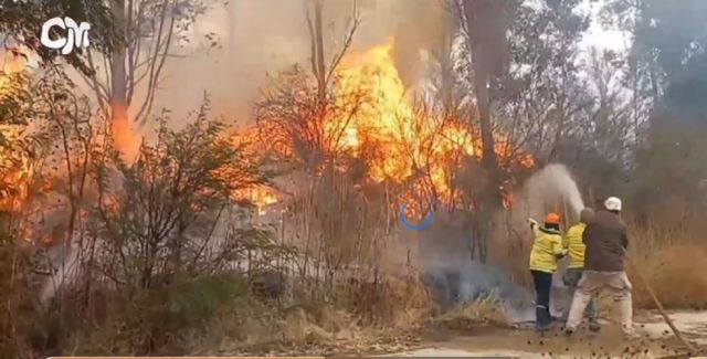 Incendio registrado el martes 