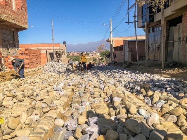 Alcaldía de Tarija empedró más de 27 mil metros cuadrados 