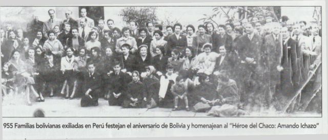 Familias bolivianas exiliadas en Perú festejan el aniversario de Bolivia y homenajean al “Héroe del Chaco: Amando Ichazo”