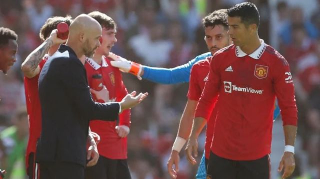 La reunión que dinamitó la  relación entre CR7 y Ten Hag   
