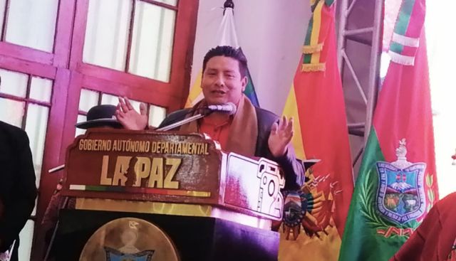 Gobernador promulga ley que declara héroe departamental a ‘El Mallku’ y pretende que sea a nivel nacional