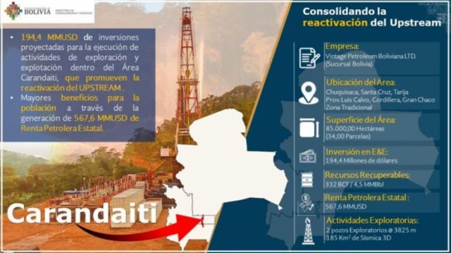 Analizan 3 áreas de exploración en Tarija, una compartida con 2 regiones