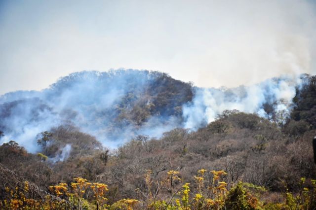 Afectación por incendio en el Aguaragüe supera las 400 hectáreas