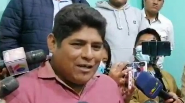 Justicia determina seis meses de cárcel para dirigente cocalero César Apaza