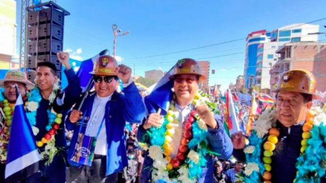 Las tensiones entre Arce, Morales y Choquehuanca son permanentes
