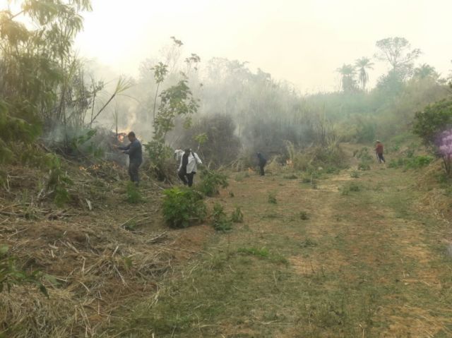 Incendios en Arce empeoran la calidad del aire y acechan Tariquía