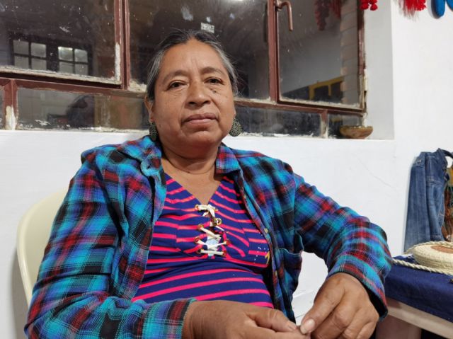 Marina Sánchez, tejedora weenhayek