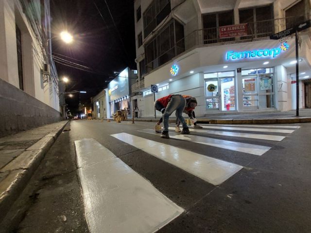 Alcaldía retomó trabajos de señalización en Tarija