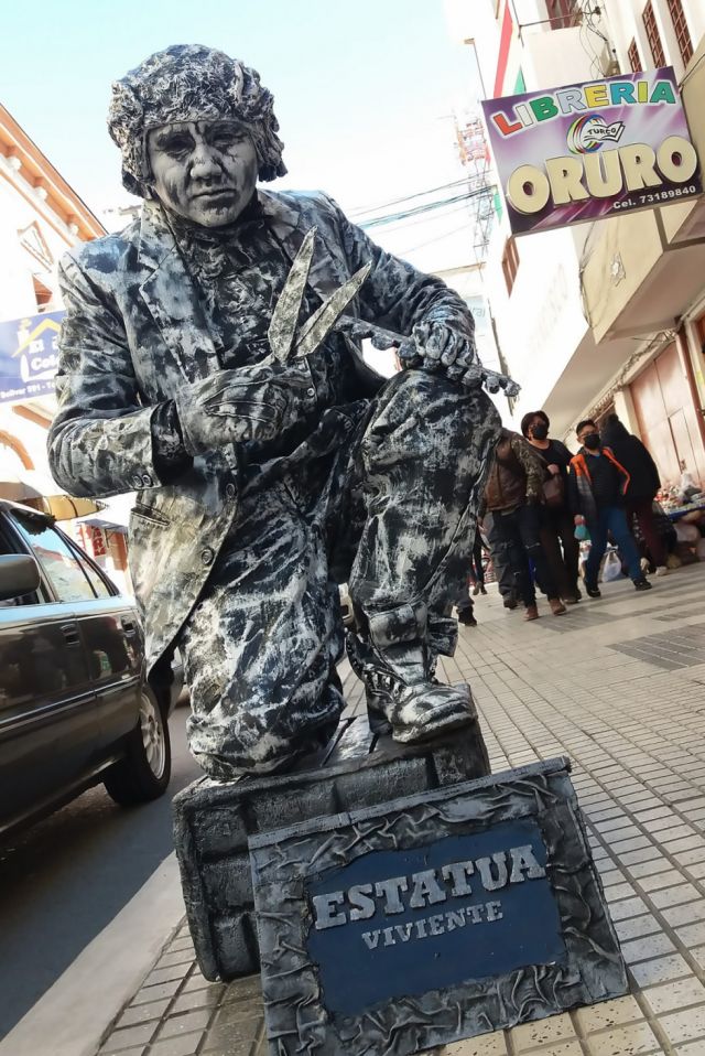 Estatua viviente.