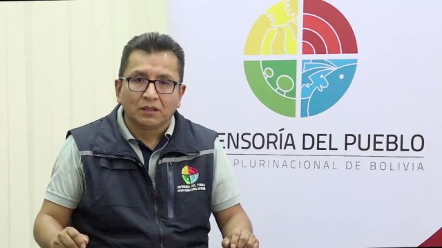 Defensor del Pueblo apela al reencuentro entre bolivianos  y pide hacer un alto a las protestas