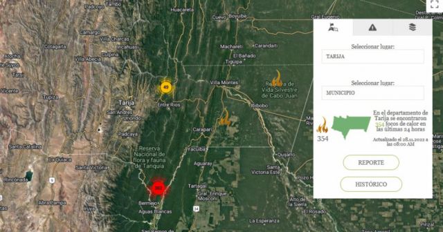 Tarija nuevamente con aire “extremadamente malo”