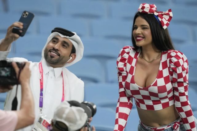 La polémica que existe en Catar por las apariciones de la “Miss Croacia”