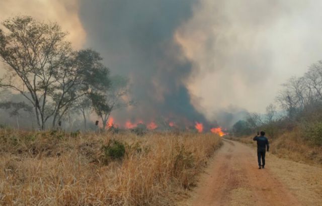 En Bolivia hay 177 focos de calor activos