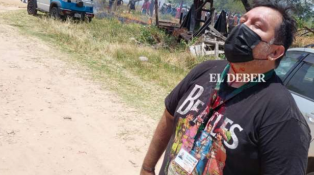 Santa Cruz: Vecinos y avasalladores se enfrentan; hay un periodista herido y un retenido
