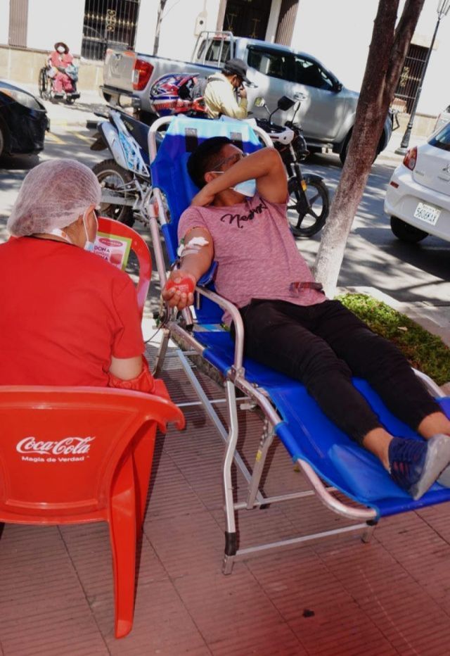 Un donante voluntario