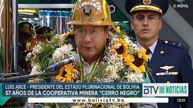 Mineros de La Paz le dicen al presidente Arce que no permitirán que desestabilicen su gobierno