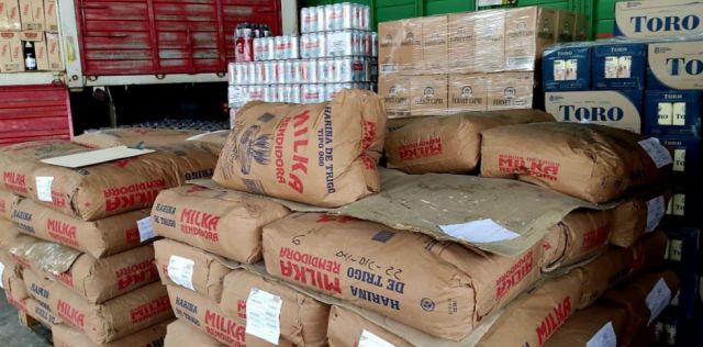 Tarija: Aduana comisa camiones con 47 toneladas de contrabando 