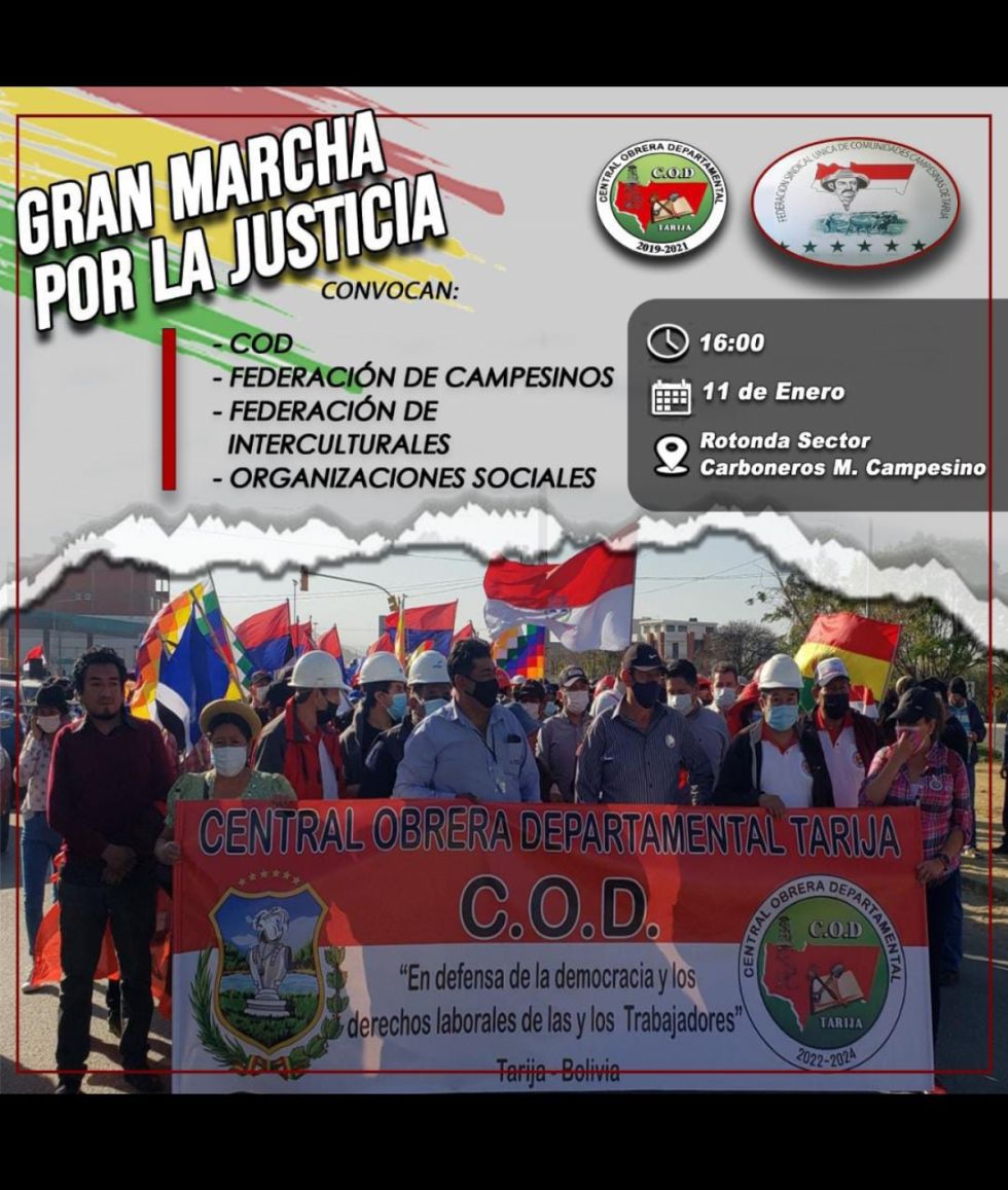El MAS-Tarija anuncia marcha para pedir justicia por las muertes de 2019