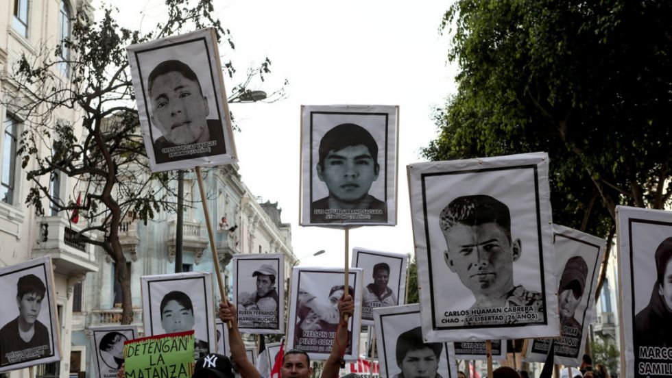 La Fiscalía de Perú confirma 42 fallecidos producto de "enfrentamientos" en las protestas
