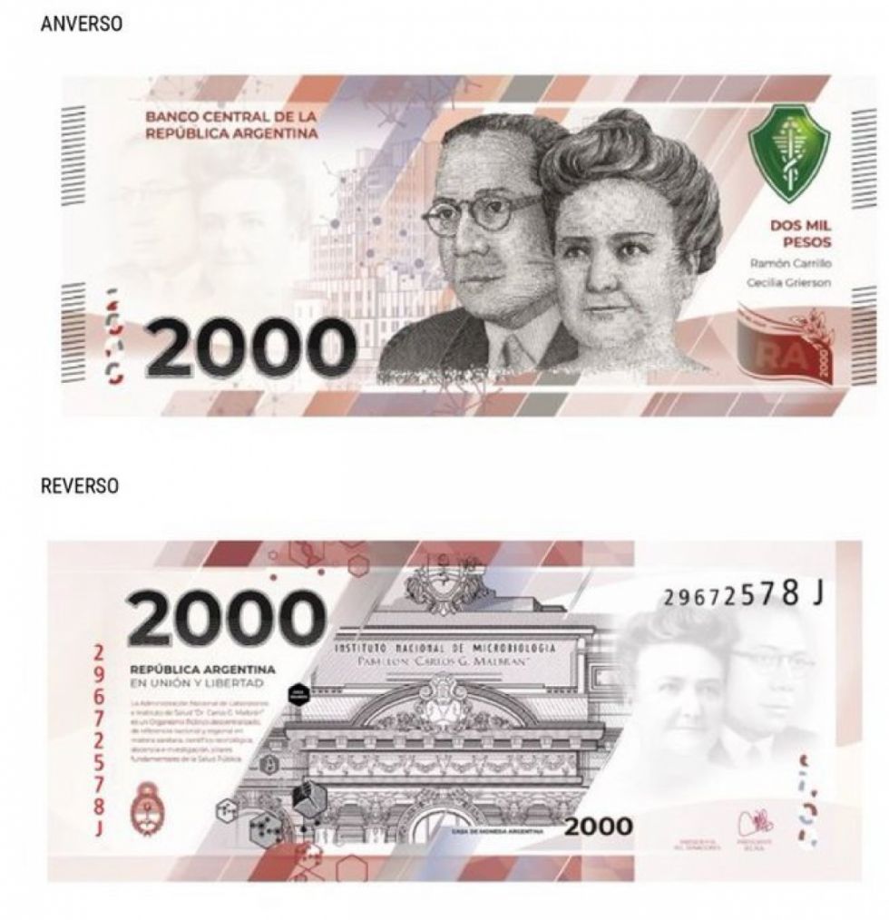 En Argentina lanzan el billete de 2.000 pesos