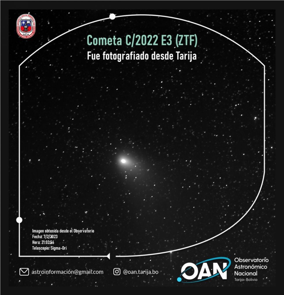 Aficionados se volcaron al Observatorio Astronómico para ver al “cometa verde” 