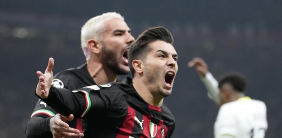 El Milan da primero con el gol de Brahim al Tottenham