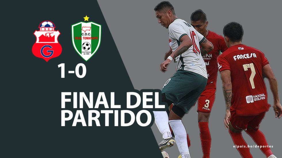 Final del partido: Guabirá superó 1-0 a Tomayapo