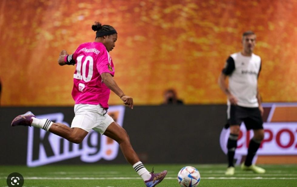 Así fue el debut de Ronaldinho en la Kings League de Ibai y Piqué