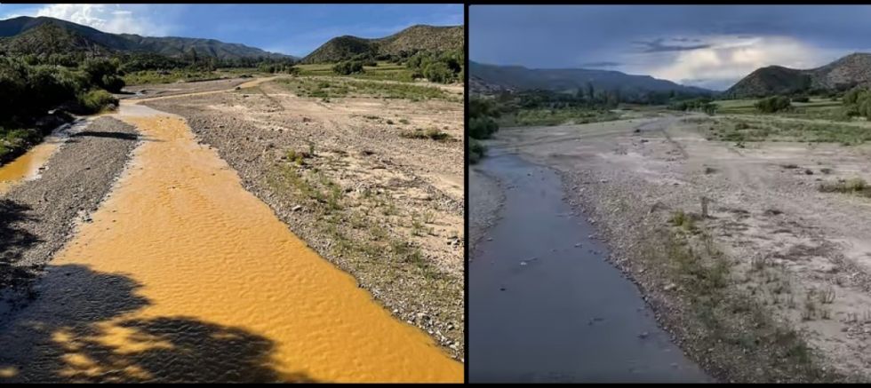 Denuncian presunta contaminación del río Vitichi, que fluye al Pilcomayo