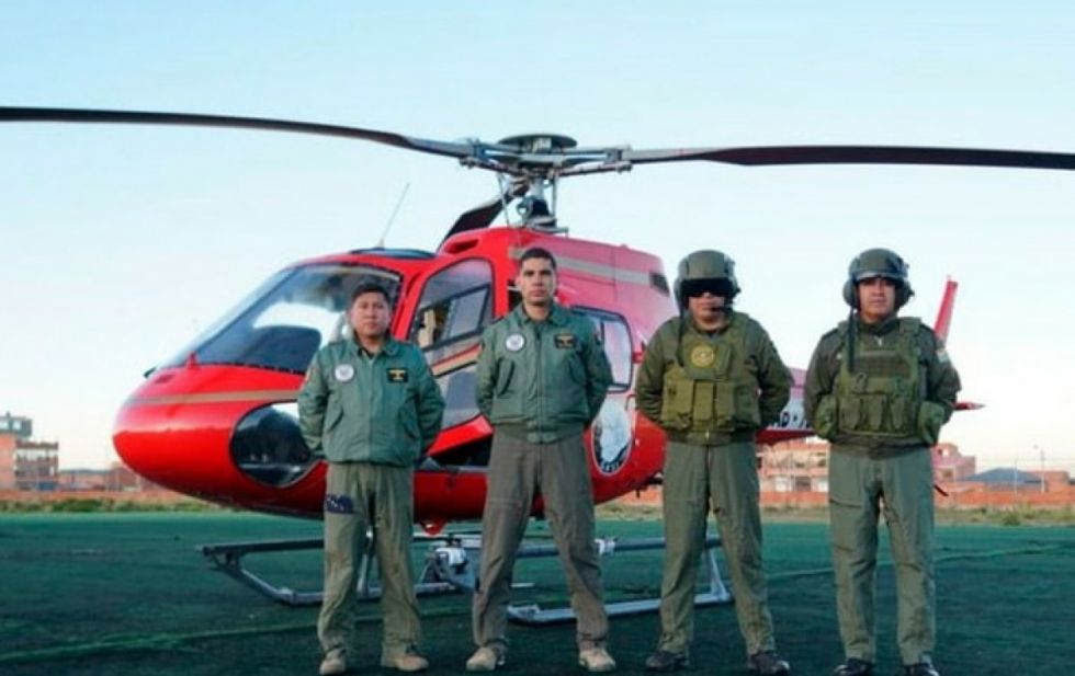 El Alto recibe helicóptero para patrullaje aéreo	
