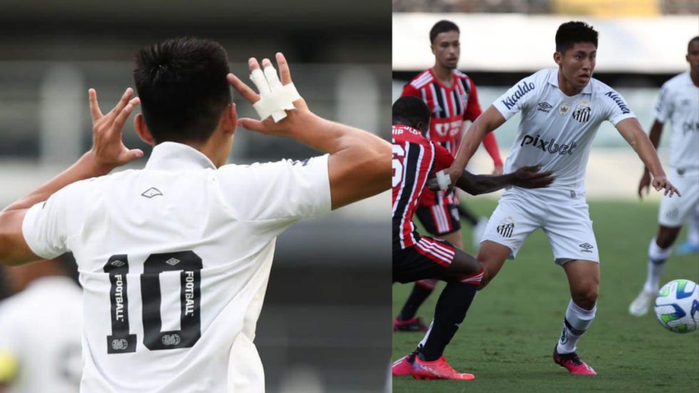 Victoria de Santos Sub-20 con Miguelito marcando y vistiendo la 10