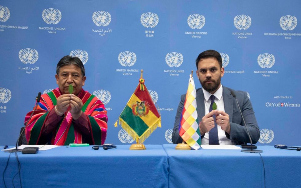 En la ONU, Bolivia relieva el uso de la coca en su estado natural y pide no ‘criminalizar’ a los productores