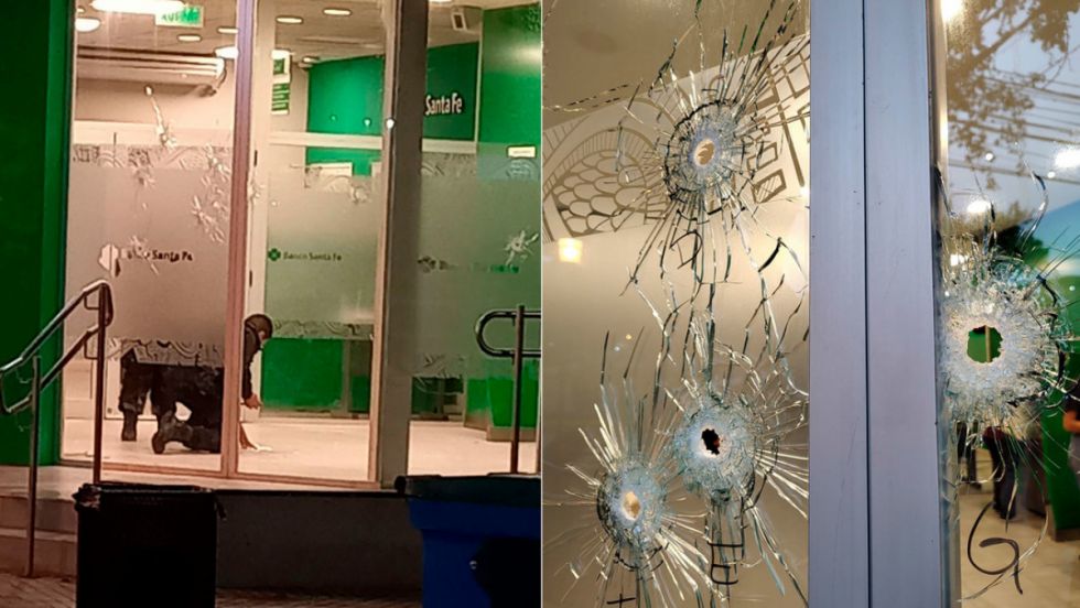 Amenaza narco en Rosario: balean 2 bancos argentinos
