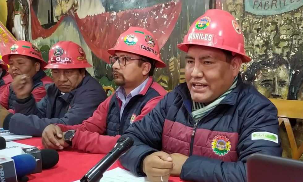 Fabriles anuncian marcha nacional con siete demandas que incluyen reincorporación y jubilación digna