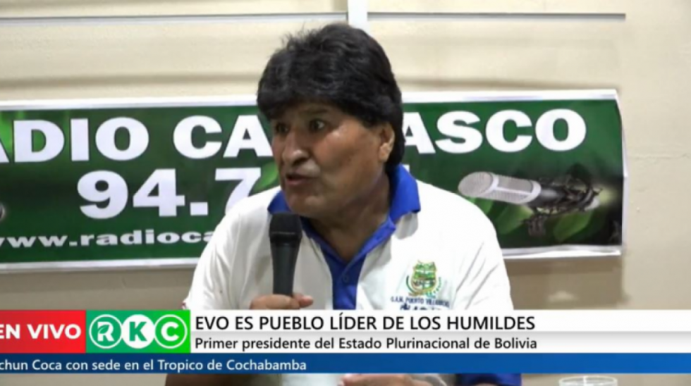 Evo amenaza con formar grupos de "autodefensa" en Chapare y denuncia espionaje