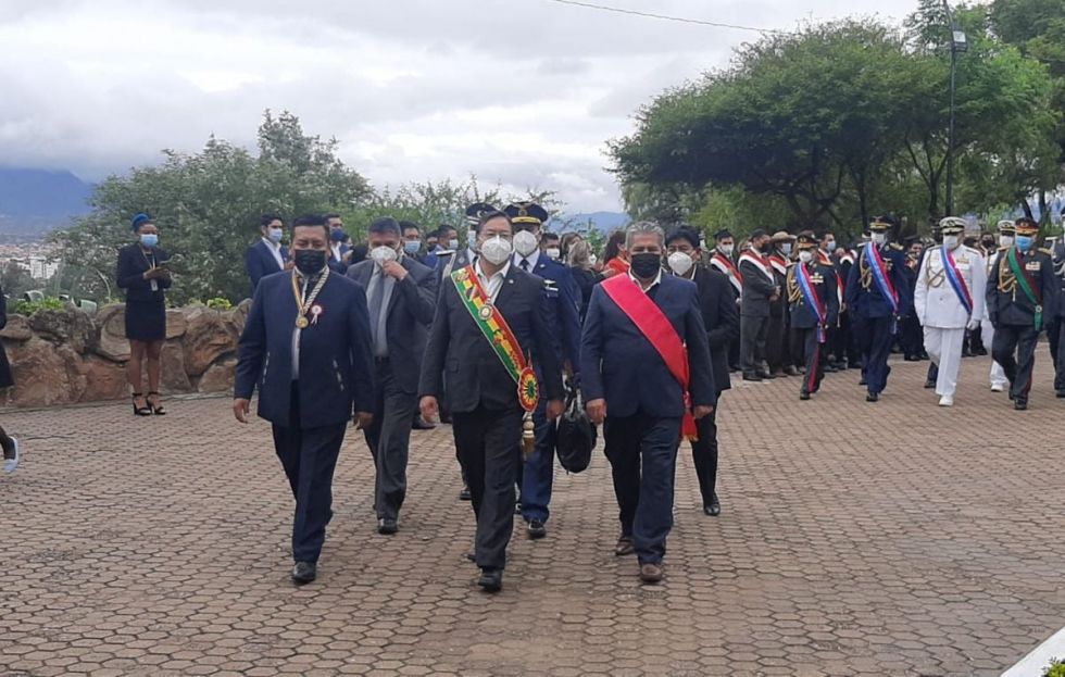 Arce no confirma asistencia a los actos del 15 de abril