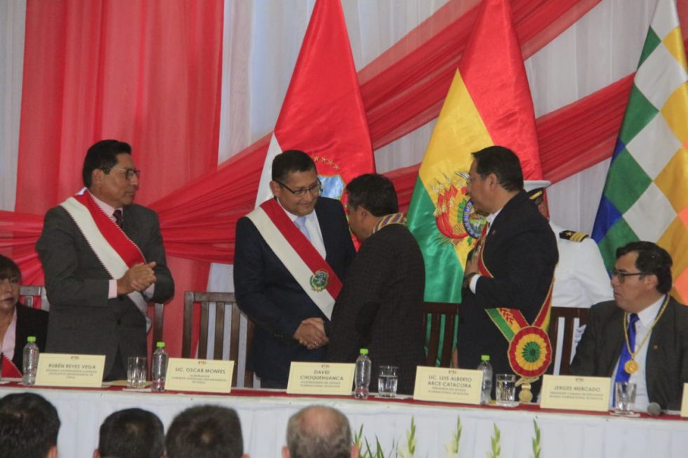 Sesión de Honor: Arce y Montes sellan un compromiso de coordinación