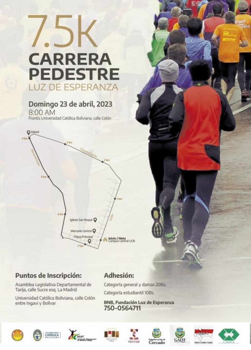 Invitan a la carrera pedestre en favor de los niños con cáncer de Tarija